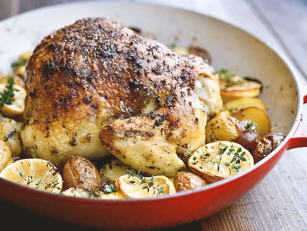 One-pan roast chicken & potatoes